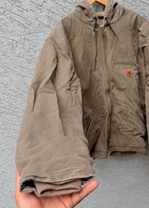 Carhartt Brown Hooded Work Jacket