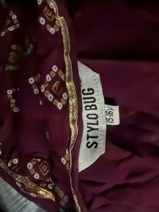 Maroon Sharara Set