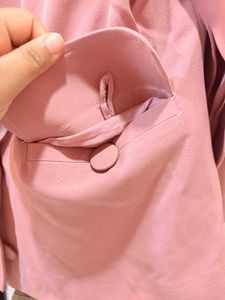 Embroidered Pink Blazer