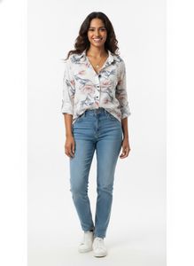 Floral Print Button-Up Shirt
