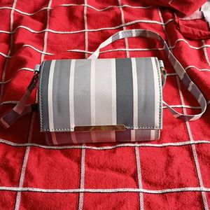 Striped Crossbody Bag