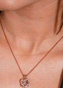 Rose Gold Heart Pendant Necklace✨