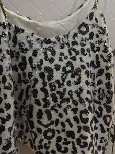 Sparkly Leopard Print Camisole Top