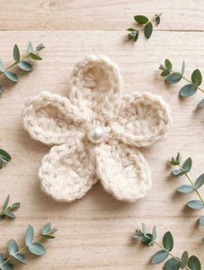 Handmade 20 Red Crochet Flowers with P