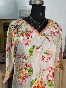 Floral Print Kurta