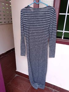 Striped Long Sleeve Maxi Dress