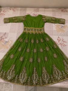 Elegant Green Embellished Gown