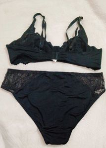 Very Sexy And Beautiful Satin Bra With Brief