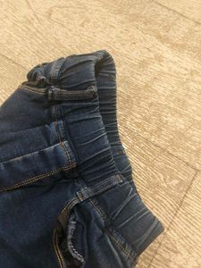 Cute Girl's woolen Denim Jeans