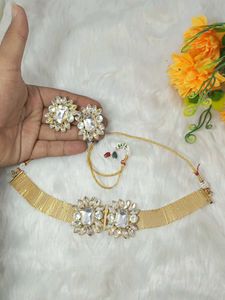 multi designer antic  lock silk handmade niack ear