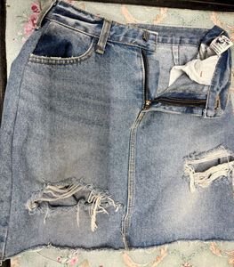 Denim shorts