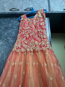 Baby Pink Golden Gown