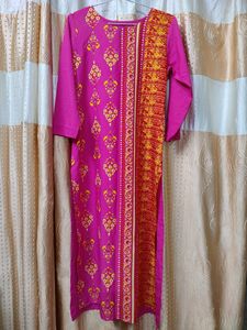 Pink Printed Kurti 💗✨