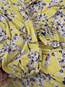 Yellow Floral Printed blouse