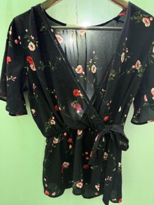 Chic Floral knot Top