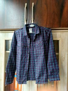 Boy's Checkered Long Sleeve Shirt