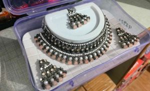 oxidised jewellery set - 3 colors available