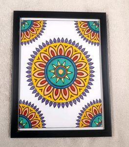 Handmade Mandala Painting Frame