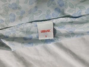 Urbanic Blue Floral Puff Sleeve Dress