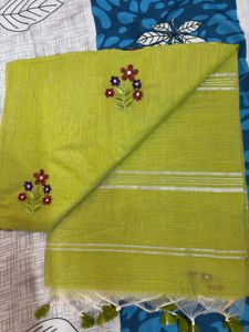 Embroidered Silk Saree