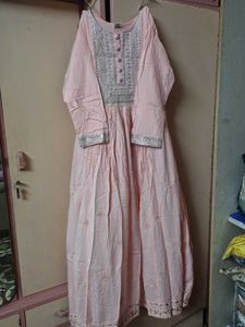 Pretty Pink Embroidered Kurta