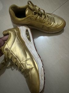 Skechers Gold Metallic Sneakers