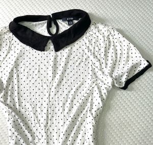 Parisian Polka Fitted Top