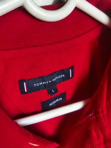 Classic Red Tommy Hilfiger Polo Shirt