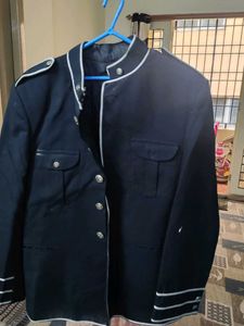 Stylish Navy Blue Ethnic Jacket