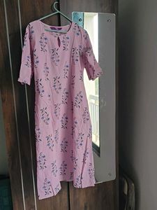 Pink Floral Print Kurta set