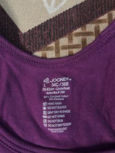 Purple &amp; Black Sports Bra With Removable Pads