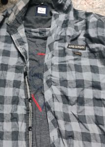 Shirt Casual Wear With Attached Tshirt