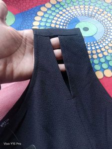Chic Black Sleeveless Mini Dress