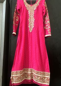 Pink Colour Party Wear Suit With Dupatta