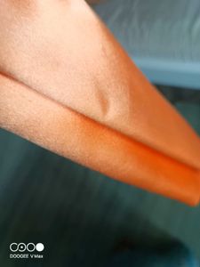 Peach Satin Fabric Or Saree-  New