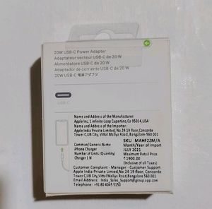 Apple Iphone 20w power adapter 6 month warranty