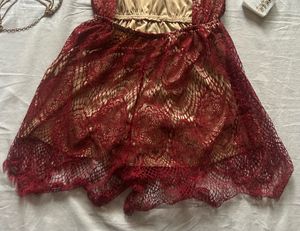 Stunning Red Lace Romper