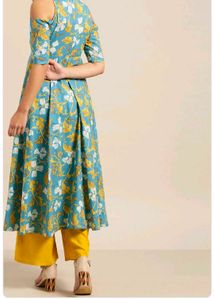 floral  cold shoulder midi dress