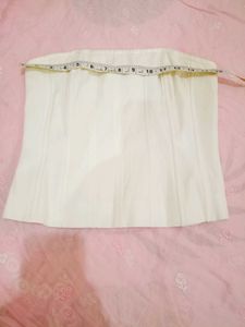 White Corset Tube Top