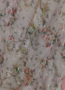 Pink Floral Kurta with Dupatta