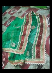 Beautiful Emerald Embroidered Lehenga