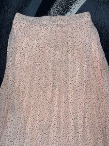 Light Pink Pleated Skirt