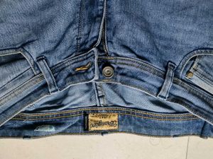 BRANDED WRANGLER BLUE DENIM JEANS