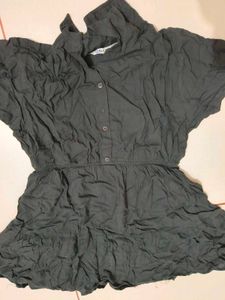 Stylish Black Casual Shirt Dress