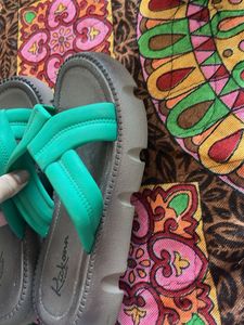 Green Flip Flops