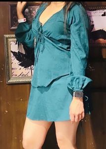 Green Flared Dress