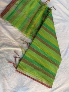 Striped Green Duppata