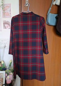 Zara Plaid Tunic Dress