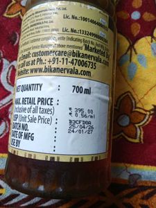 Bikanervala Thandai Syrup.,New not used once