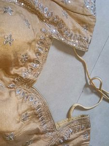 Embellished golden Blouse